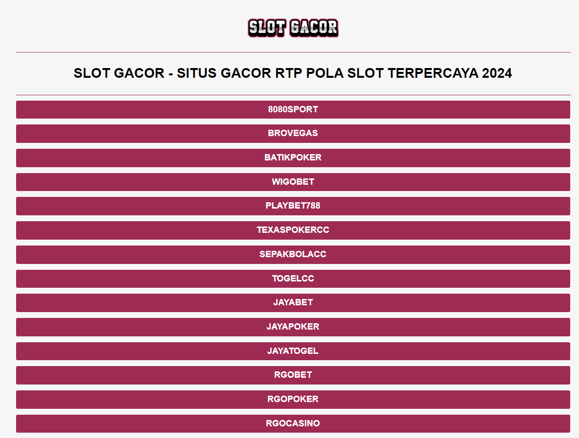 SLOT GACOR